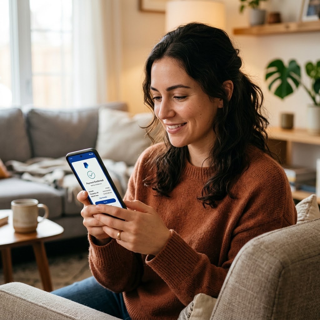 Checking a PayPal transfer on mobile after a reward redemption